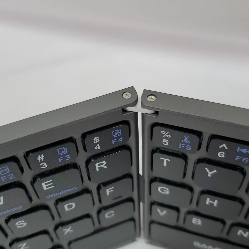 Samsers Foldable Bluetooth Keyboard With Touchpad, Full-Size Wireless ~ Black